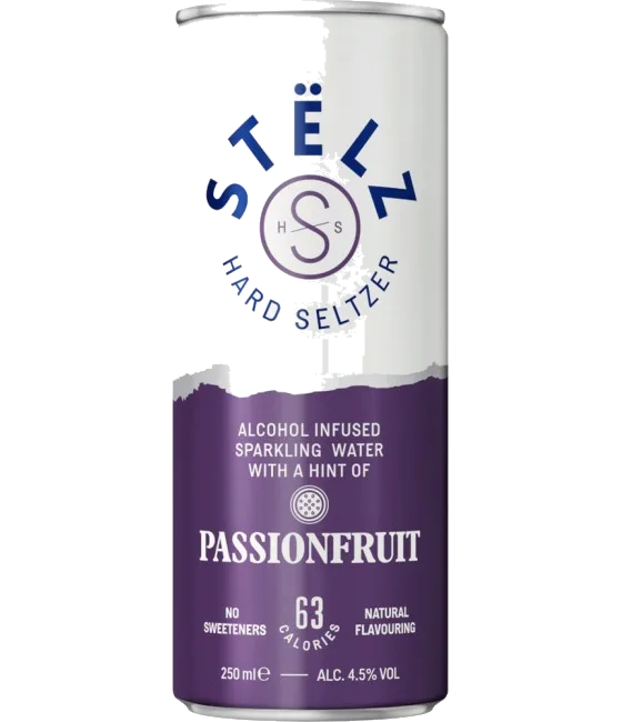 Stëlz Hard Seltzer Passionfruit, fles bij slijterij t Bockje in Bathmen