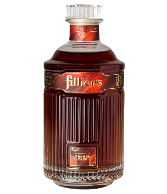 Filliers Single Malt Whisky Orange Cask, fles bij slijterij t Bockje in Bathmen