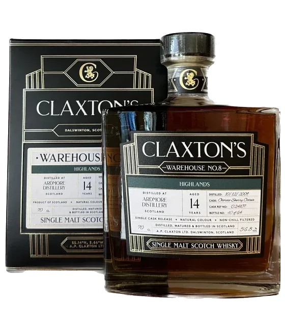Claxton’s Warehouse No.8 Ardmore 2009 14 Years Old, fles bij slijterij t Bockje in Bathmen