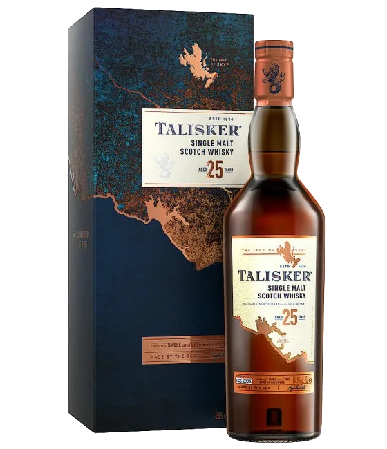 Talisker 25Y, fles bij slijterij t Bockje in Bathmen