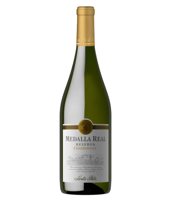 Medalla Real Reserva Chardonnay, fles bij slijterij t Bockje in Bathmen