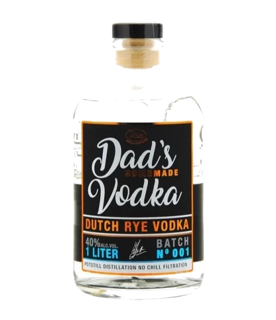 Zuidam DAD’S VODKA 40% Dutch Rye Vodka 100cl, fles bij slijterij t Bockje in Bathmen