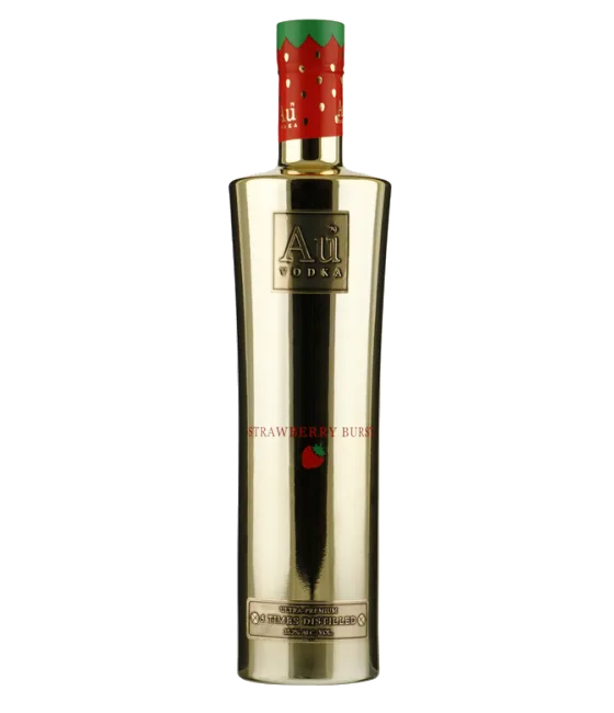 Au Vodka Strawberry Burst, fles bij slijterij t Bockje in Bathmen