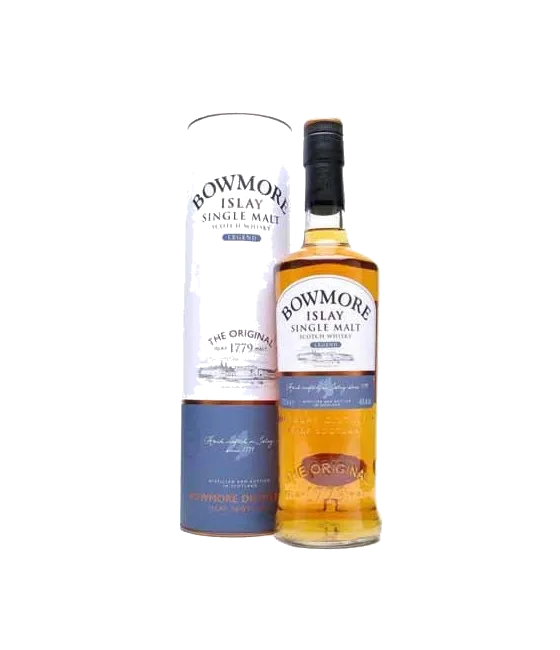 Bowmore Legend Islay Single Malt Whisky, fles bij slijterij t Bockje in Bathmen