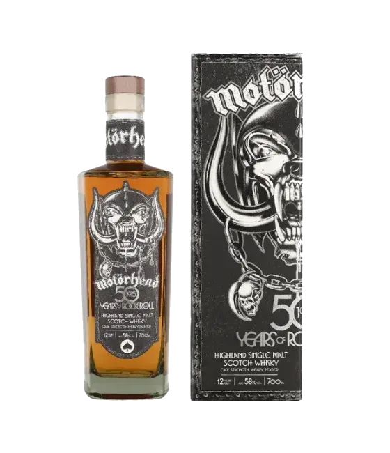 Motörhead 12 Years old 50 Years of Rock & Roll, fles bij slijterij t Bockje in Bathmen