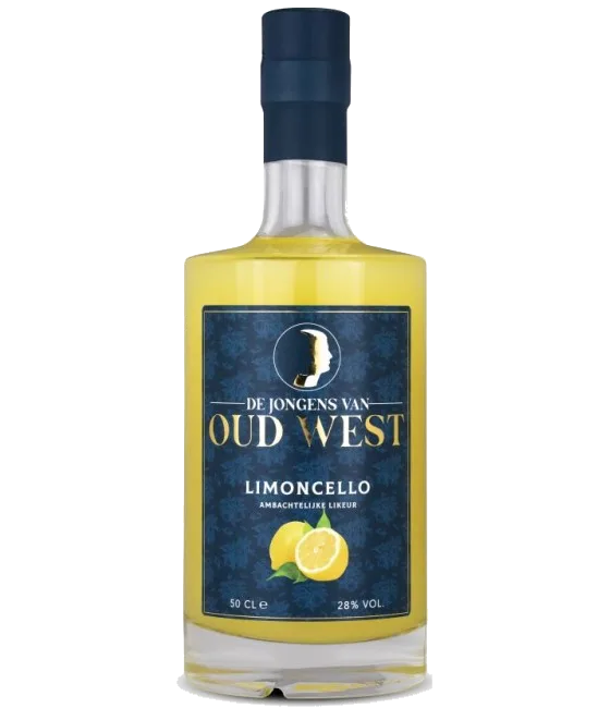 Jongens van Oud West Limoncello, fles bij slijterij t Bockje in Bathmen