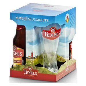 Texels Skuumkoppe estuche de regalo con vaso