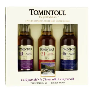 Tomintoul Miniset 10, 21 en 16 jaar